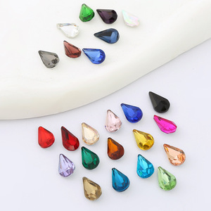Joyería de cristal en forma de diamante DIY, zapatos y bolsos con diamantes en forma de gota de agua y suelas puntiagudas. - Product Image 2