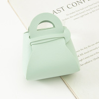 Porte-monnaie pliable en cuir PU couleur bonbon, style Ins, mini porte-clés portable