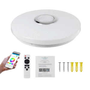 Lumière LED de plafond musicale Bluetooth, <span class=keywords><strong>lampe</strong></span> ronde de chambre à coucher avec contrôle par application, multicolore, directement de l'usine transfrontalière. Nouveau modèle. - Product Image 6