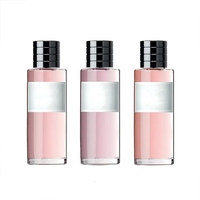 Botellas de Perfume de Vidrio de Lujo de Alta Calidad de 30 ml, 50 ml y 100 ml para Hombre y Mujer, Transparentes, Redondas, Vacías, Recargables, con Pulverizador y Sello
