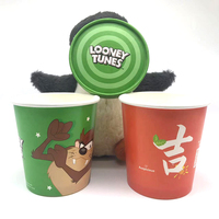 Ecologisch verantwoorde wegwerp ijsbekers van papier, enkelwandig, 3-22 oz, voor afhaal