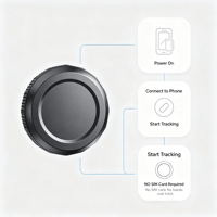 Traceur GPS intelligent avec application gratuite, localisateur d'objets, navigation GPS, partage d'historique d'itinéraires, positionnement par batterie 3 ans, localisateur de clés