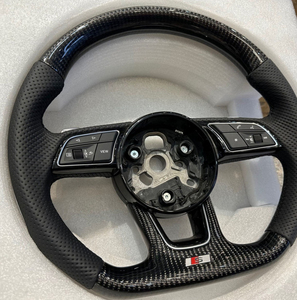 Volante de Fibra de Carbono con Base Plana para <span class=keywords><strong>Audi</strong></span> con Levas de Cambio, Volante de Fibra de Carbono y Alcántara para <span class=keywords><strong>Audi</strong></span> RS - Product Image 2
