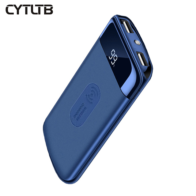 CYTLTB Новинка 10000 мАч портативное зарядное устройство для мобильного телефона 10000 мАч Зарядное устройство Qi Беспроводное зарядное устройство