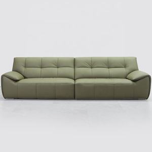 Sofá de cuero de lujo ligero para sala de estar, moderno, sencillo, pequeño <span class=keywords><strong>apartamento</strong></span>, <span class=keywords><strong>primera</strong></span> capa, sofá de fila de piel de vaca - Product Image 1