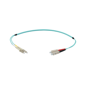 LWL multimodo Flat Twin Duplex Patch Kabel Breakout Patchkabel OM4 MM Erika Violett 1M LSZH 3x5mm G50 125um 5m 10M - Product Image 6