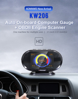 Lector y Escáner de Códigos OBD2 KW206 con Pantalla a Color de 3.5 Pulgadas, Actualización en Línea, Garantía de 12 Meses - Herramienta de Diagnóstico Profesional para Vehículos