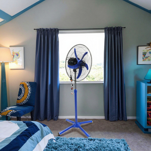 <span class=keywords><strong>Ventilateur</strong></span> <span class=keywords><strong>sur</strong></span> <span class=keywords><strong>pied</strong></span> et tour de 18 pouces en plastique à commande mécanique pour usage domestique et hôtelier, hauteur réglable - Product Image 5