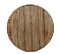 Table basse ronde moderne en bois massif de chêne avec structure en acier, facile à nettoyer, meubles de salon pour la maison et le bureau