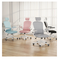Chaise de bureau pivotante de direction n° 1 des ventes, réglable, entièrement en tissu maillé, avec appui-tête massant, chaise de bureau bon marché en plastique et fer pour l'école