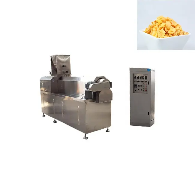 Ontbijt Baby Granen Voedselverwerkende Machine Fabriek Industriële Cornflakes Productie Machines Extruder Lijn Prijs