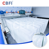 Machine de production de blocs de glace automatique PLC de 15, 20, 30, 50 tonnes, machine à glace en bloc à refroidissement direct pour usine de glace industrielle