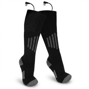 Chaussettes chauffantes rechargeables de qualité supérieure, chaussettes thermiques électriques alimentées par batterie, chaussures chaudes d'hiver pour le ski, la randonnée, le camping et les activités de plein air - Product Image 4
