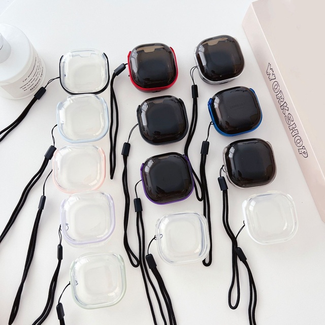 Applicable Pro/live Earphone protection case - Shock-proof Earphone protection case - Pure Color Transparent Shell
