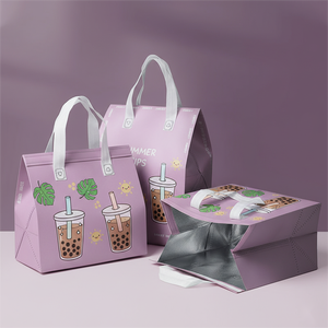 Sac isotherme pour café à emporter, non tissé, avec doublure en aluminium, personnalisable OEM ODM - Product Image 6