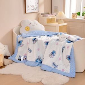 Couverture en coton et bambou pour bébé, motif de dessin animé kawaii, pour filles, été, vente en gros, design personnalisé - Product Image 4