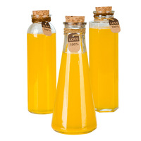Diverses Tailles Réutilisable 350ML Cold Brew Coffee Juice Glass Bottle Water Milk Cold Tea Cork Top Bottle