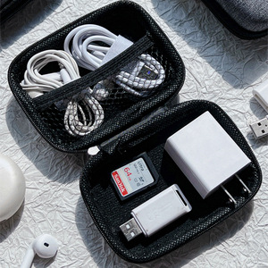 Headphone Storage <b>Bag</b> Data <b>Cable</b> Charger USB Flash Drive Multi Functional Digital Accessory Portable Case Rectangle Small - Product Image 2