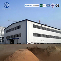 Atelier industriel préfabriqué en structure acier moderne, à faible coût, avec un design ignifuge et durable