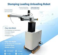 Manipulateur de poinçonnage collaboratif à faible bruit, robot de transfert stable pour la ligne d'assemblage de l'emboutissage de composants.