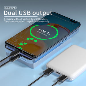 Las mejores ventas 5000mAh Slim Ultra Portable Power Bank con doble USB y Micro USB para niñas <span class=keywords><strong>iPhone</strong></span> <span class=keywords><strong>12</strong></span>/13 y Android - Product Image 3