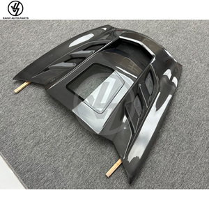 Nouveau capot avant en fibre de carbone tissée sergé brillant style KR-1 pour Chevrolet Corvette C7 Z06, noir, 2014-2016 - Product Image 6