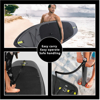 GeeTone Design populaire Carbon Style SUP Double couche gonflable stand up paddle sup boards paddleboard