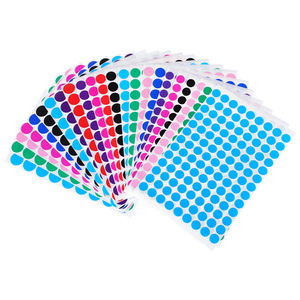 Etiquetas adhesivas redondas Licoxin A5 de papel recubierto de color para la identificación de artículos - Product Image 2