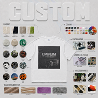 Camisa de manga corta informal holgada para hombre, estilo callejero americano, de algodón puro desgastado de 300g, con efecto descolorido y rotos, pintada con spray.