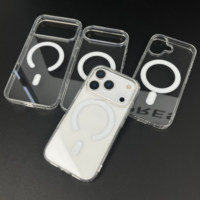 Coque magnétique transparente pour iPhone 17 Pro Max 16 Plus 15 14 13 12 11 Pro Coque de luxe transparente pour iPhone antichoc