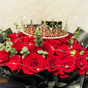 <span class=keywords><strong>D</strong></span>écoration de <span class=keywords><strong>gâteau</strong></span> couronne : Bouquet de perles et couronne demi-ronde pour <span class=keywords><strong>anniversaire</strong></span>, <span class=keywords><strong>d</strong></span>écorations de pâtisserie, bouquet couronne influenceur - Product Image 3