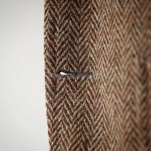 Brown Upper Class Luxurious Sell Well 3 Season Flannel Man Fashion <strong>Herringbone</strong> Suit <strong>Jacket</strong> Design for Men - Product Image 2