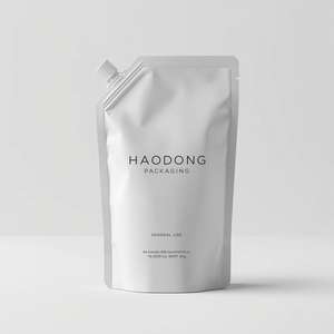 Support en PE laminé imprimé étanche à l'humidité de qualité alimentaire matériau vierge bec pochette supérieure masque en argile noire crème pour le visage soins de la peau - Product Image 3