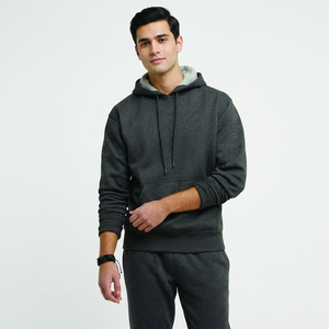 Sweat-shirts à capuche demi-zippés personnalisés OEM pour l'hiver, unisexe, en velours de coton, coupe oversize, coupe-vent, les plus vendus en usine, à bas prix - Product Image 1
