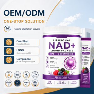 Confezioni Liquide Liposomiali di NAD Plus e L-Glutatione Verificate NSF GMP, Miscela per Vitalità <span class=keywords><strong>Cellulare</strong></span>, Servizio ODM Personalizzato con Packaging Completo - Product Image 1