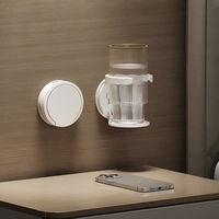 Étagère de rangement murale pliable sans perçage pour tasses et mugs à café, idéale pour les portes d'armoires de bureau et l'utilisation à la maison et en dortoir