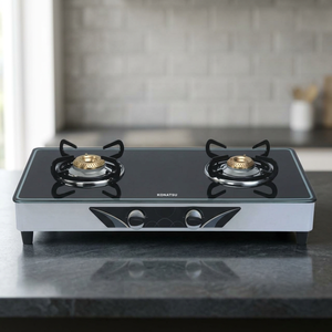 B2 103 Natural Gas Dual Burner Stainless Steel Gas Cooktop with Electronic Ignition 30 Flameout Protection Hotels Households - Product Image 3