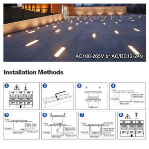 Precio de fábrica Luces subterráneas de acero inoxidable RGB LED Luz lineal Iluminación exterior Jardín Carretera Lámpara <span class=keywords><strong>enterrada</strong></span> - Product Image 2
