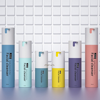 XINGYUAN – Flacons cosmétiques sous vide pour sérum anti-âge, personnalisables, 30 ml, 50 ml, flacon pompe sans air mat de luxe, format voyage