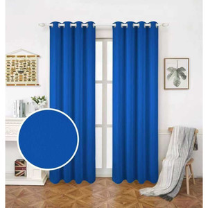 Arredamento moderno per la casa 140x228cm blu profondo in poliestere con 8 occhielli 8 occhielli in blu profondo per decorazioni per la casa moderna - Product Image 1