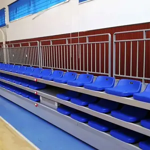 Estádio portátil para branqueadores, assentos dobráveis de metal para assento