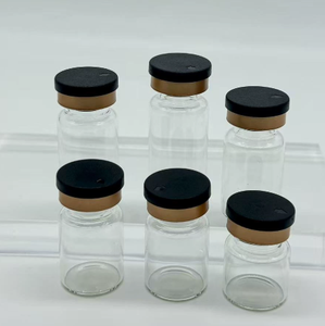 Flacon carré en verre de 10 ml avec bouchon en caoutchouc pour poudre d'acide hyaluronique lyophilisée, emballage cosmétique - Product Image 6