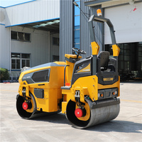 Travaux de compactage 4 tonnes, 3 tonnes, 1,5 tonnes, 1 tonne Rouleau vibrant tandem Tambours lisses Compacteur à rouleaux de route