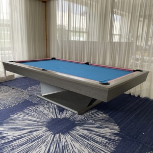Mesa de Billar Portátil de Madera Sólida para Interiores, Estilo Americano de 9 Bolas, de 7, 8 y 9 Pies, Directo de Fábrica, También Sirve como Mesa de Comedor - Product Image 6