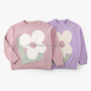 Conjunto de Pijama de Terciopelo Suave para Otoño e Invierno, con Suéter de Manga Larga y Pantalones Largos, Diseño Floral Dulce y Cálido - Product Image 2