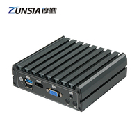 Zunsia X86 Mini Nano ordinateur client mince Linux 8th Gemini Lake-R 3G/WiFi DDR3 8GB RAM pare-feu Industri J4125 4 LAN Mini PC SSD