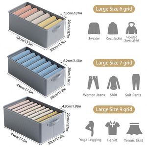 Organisateur de vêtements en non-tissé pour armoire, tiroir et rangement de vêtements, pantalons et jeans - Grande Vente - Product Image 5