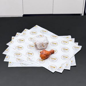 Papier d'emballage alimentaire vierge personnalisé avec logo, résistant à la graisse et à l'eau, enduit de PE, écologique, recyclable, emballage en papier jetable - Product Image 5