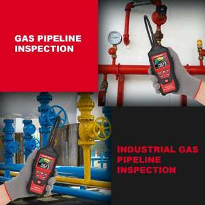 Habotest เครื่องตรวจจับแก๊สรั่ว, HT601B 0-9999PPM ก๊าซมีเทนธรรมชาติไวไฟตอบสนองรวดเร็ว - Product Image 3