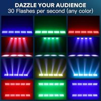 Barra de Luces LED Estroboscópicas RGBW de 300W, 24 Piezas, Efecto Wash Beam, para KTV, DJ, Escenarios y Fiestas de Boda, DMX 512, Activación por Sonido